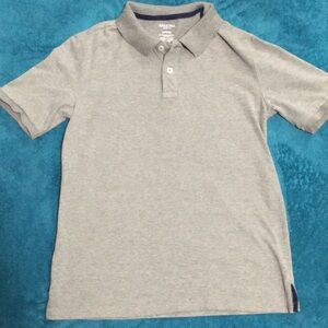 Gray Arizona Jean co. Collard Short Sleeve Shirt